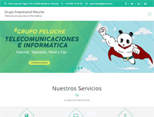 Tablet Screenshot of grupopeluche.es